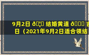 9月2日 🦄 结婚黄道 🐘 吉日（2021年9月2日适合领结婚证吗）